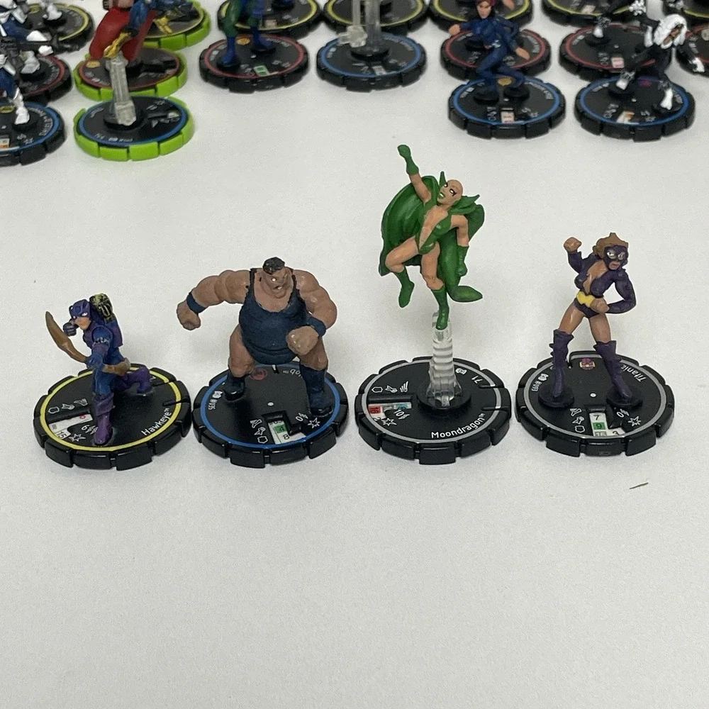 HeroClix Clobberin‎ Time Lot 76 Figures Marvel Miniatures Game Pieces